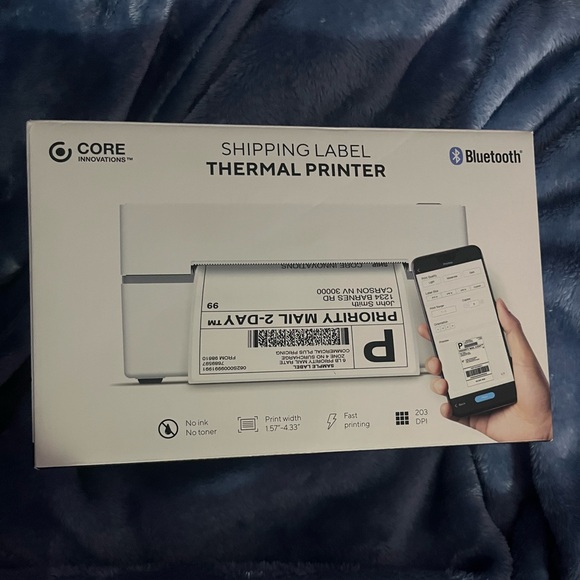 Compact White Label Thermal Printer - New